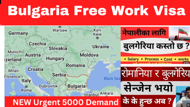 Bulgaria work visa from Nepal 2024